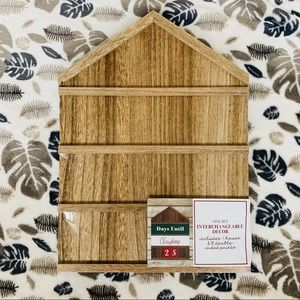 Christmas Countdown Wall House 18 Interchangeable Numbers/Signs-Chalk/Dry Erase